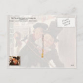 Uiterst klein Tim en Loodje Cratchit op de Dag van Feestdagenkaart (Achterkant)