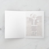 Uiterst kleine Kerstman Feestdagen Kaart (Binnen)