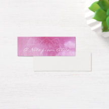 Uiterst kleine Nota's met Roze Waterverf & Witte