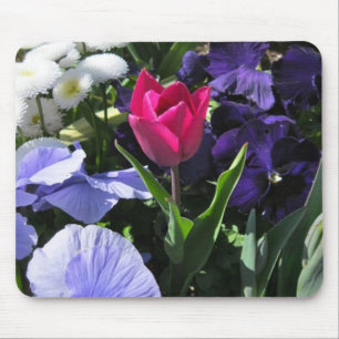 Uiterst kleine Roze Tulp Mousepad Muismat