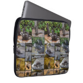 **"Uiterst Schattig: een fotocollage van otters Laptop Sleeve (Voorkant Rechts)