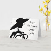 UITERSTE DAG ***LADY *** KAART (Gele Bloem)