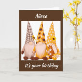 UITERSTE DAG ***NIECE *** TIJD OP CELEBRAAT KAART (Gele Bloem)