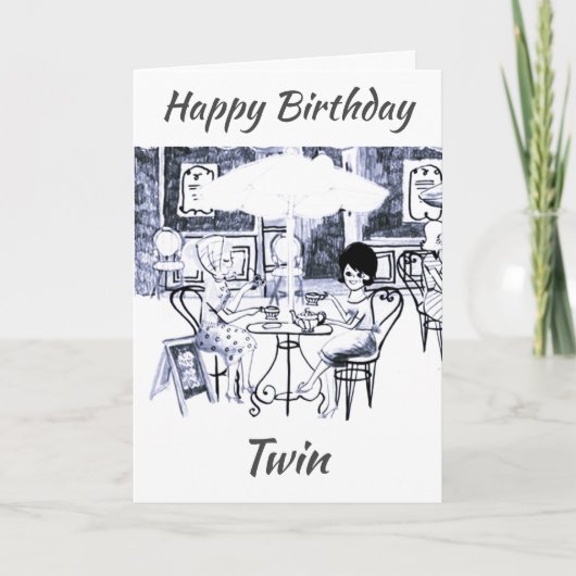 UITERSTE DAG ***OP MIJN TWIN *** KAART (Voorkant)