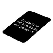Uiterste datum voor de indiening van klachten magneet (Linkerzijde)
