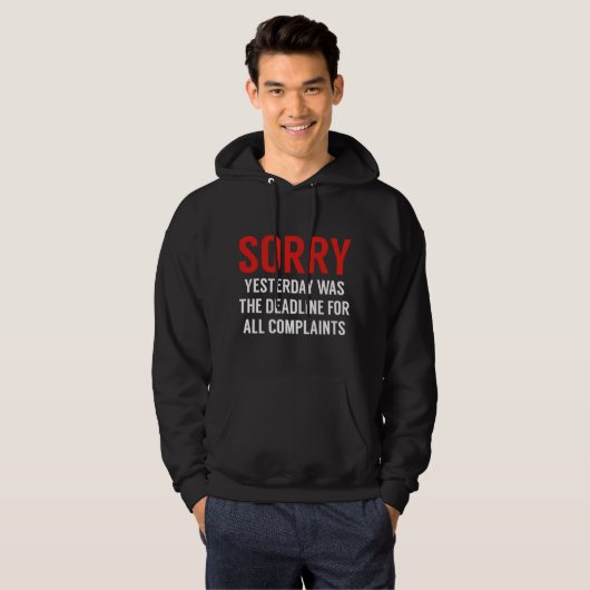 Uiterste termijn voor klachten hoodie (Voorkant volledig)