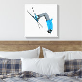 uitflippen | Ski Backflip Skiën Schilderij Canvas Afdruk (Insitu (Slaapkamer))