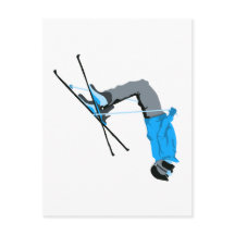 uitflippen | Ski Backflip Skier Briefkaart