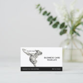 Uitgaan - Jong orang-oetan aap Visitekaartje (Staand voorkant)