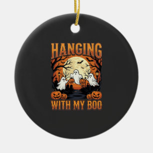 Uitgaan met mijn Boo Halloween Geest Design Keramisch Ornament
