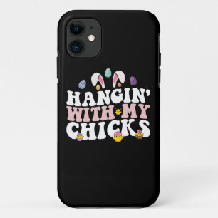 Uitgaan Met Mijn Kuikens Paashaas Groovy Retro Case-Mate iPhone Case
