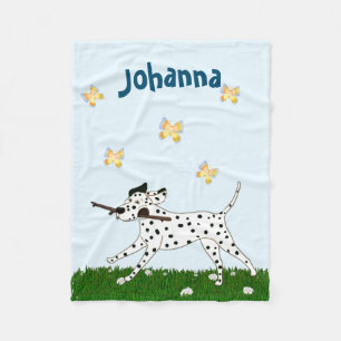 Uitgaand Dalmatiaans Hondenliefhebber Fleece Deken