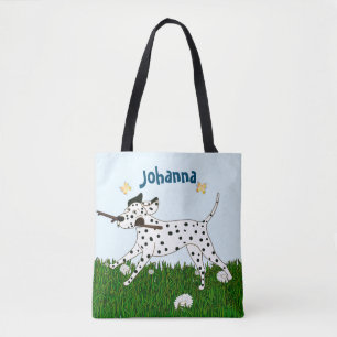 Uitgaand Dalmatiaans Hondenliefhebber Tote Bag