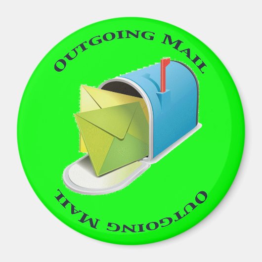 Uitgaande e-mail magneet (Voorkant)