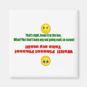 Uitgaande e-mailmagneet magneet (Voorkant)