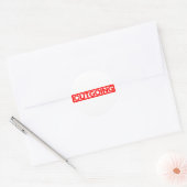 Uitgaande stempel ronde sticker (Envelop)