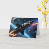 uitgaande verjaardag kaart (Gele Bloem)