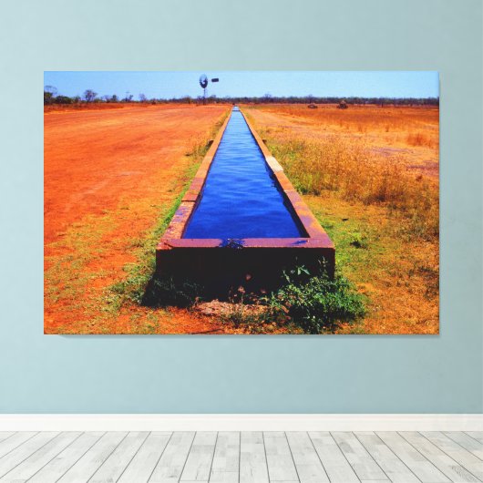 UITGANG 32x48 Canvas Afdruk (Insitu (Houten vloer))