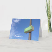 uitgang kaart (Voorkant)