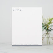 Uitgangspaneel Gunmetal Letterhead Briefhoofd (Staand voorkant)