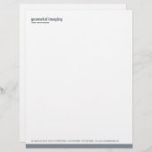 Uitgangspaneel Gunmetal Letterhead Briefhoofd (Voorkant / Achterkant)