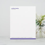 Uitgangspaneel Violet letterhead Gepersonaliseerd Briefhoofd (Staand voorkant)