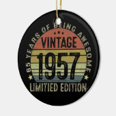 Uitgave 1957 Beperkte Uitgave 65 Jaar Oude Gifts Keramisch Ornament (Links)