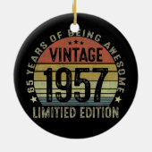 Uitgave 1957 Beperkte Uitgave 65 Jaar Oude Gifts Keramisch Ornament (Achterkant)