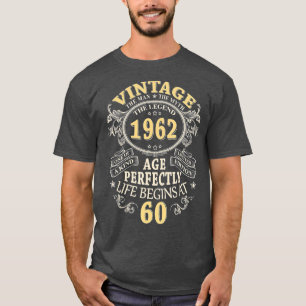 Uitgave 1962 60 jaar oude cadeaus 60t T-shirt