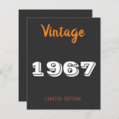  uitgave 1967, beperkt uitgave Gift T-Shirt (Voorkant / Achterkant)