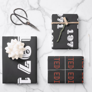  uitgave 1971 beperkte uitgave 50th Birthday Gift Inpakpapier Vel