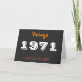  uitgave 1971 beperkte uitgave 50th Birthday Gift Kaart (Voorkant)