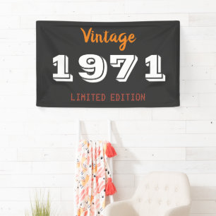  uitgave 1971 beperkte uitgave 50th Birthday Gift Spandoek