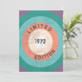 uitgave 1972 beperkt, 50e verjaardag kaart (Staand voorkant)