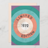 uitgave 1972 beperkt, 50e verjaardag kaart (Voorkant / Achterkant)