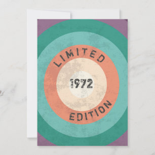  uitgave 1972 beperkt, 50e verjaardag kaart