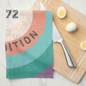 uitgave 1972 beperkt, 50e verjaardag theedoek (Quarter Fold)