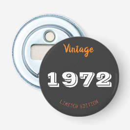 uitgave 1972 beperkt uitgave 50th Birthday Gift Button Flesopener