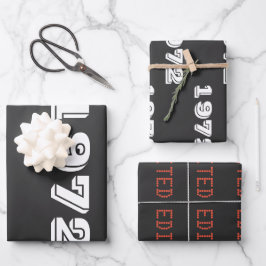 uitgave 1972 beperkt uitgave 50th Birthday Gift Inpakpapier Vel