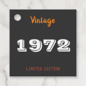  uitgave 1972 beperkt uitgave 50th Birthday Gift N Bedankjes Labels (Voorkant)