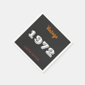  uitgave 1972 beperkt uitgave 50th Birthday Gift Servet (Hoek)