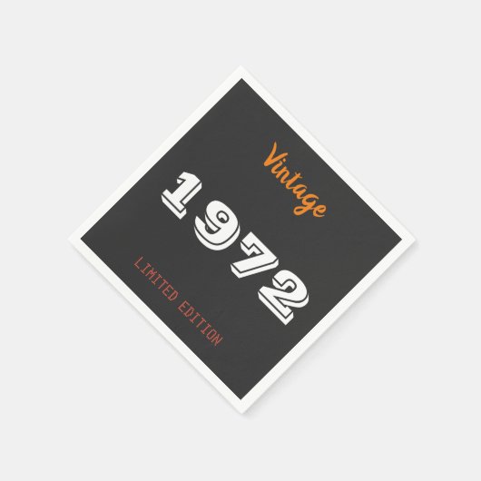  uitgave 1972 beperkt uitgave 50th Birthday Gift Servet (Hoek)