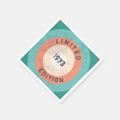 uitgave 1973, beperkt, 50e verjaardag servet (Hoek)