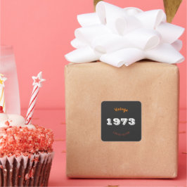 uitgave 1973, beperkt, 50e verjaardag vierkante sticker