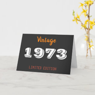 uitgave 1973 beperkt uitgave 50th Birthday Gift Kaart