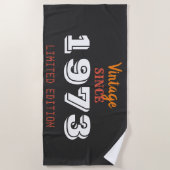 uitgave 1973 jaar beperkte uitgave 50th Birthday Strandlaken (Voorkant)