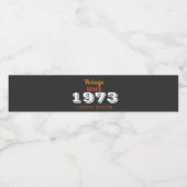  uitgave 1973 jaar beperkte uitgave 50th Birthday Waterfles Etiket (Enkel label)