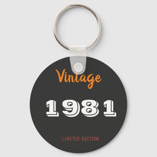  uitgave 1981 beperkte uitgave 40th Birthday Gift Sleutelhanger (Voorkant)