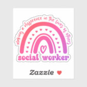 Uitgave en Afstuderen van maatschappelijk werkers Sticker (Vel)