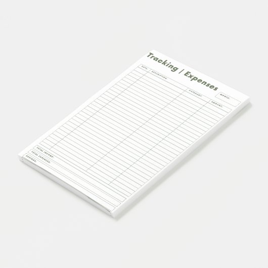 Uitgaven en inkomsten Budget Tracking Post merkt o Post-it® Notes (Schuin)